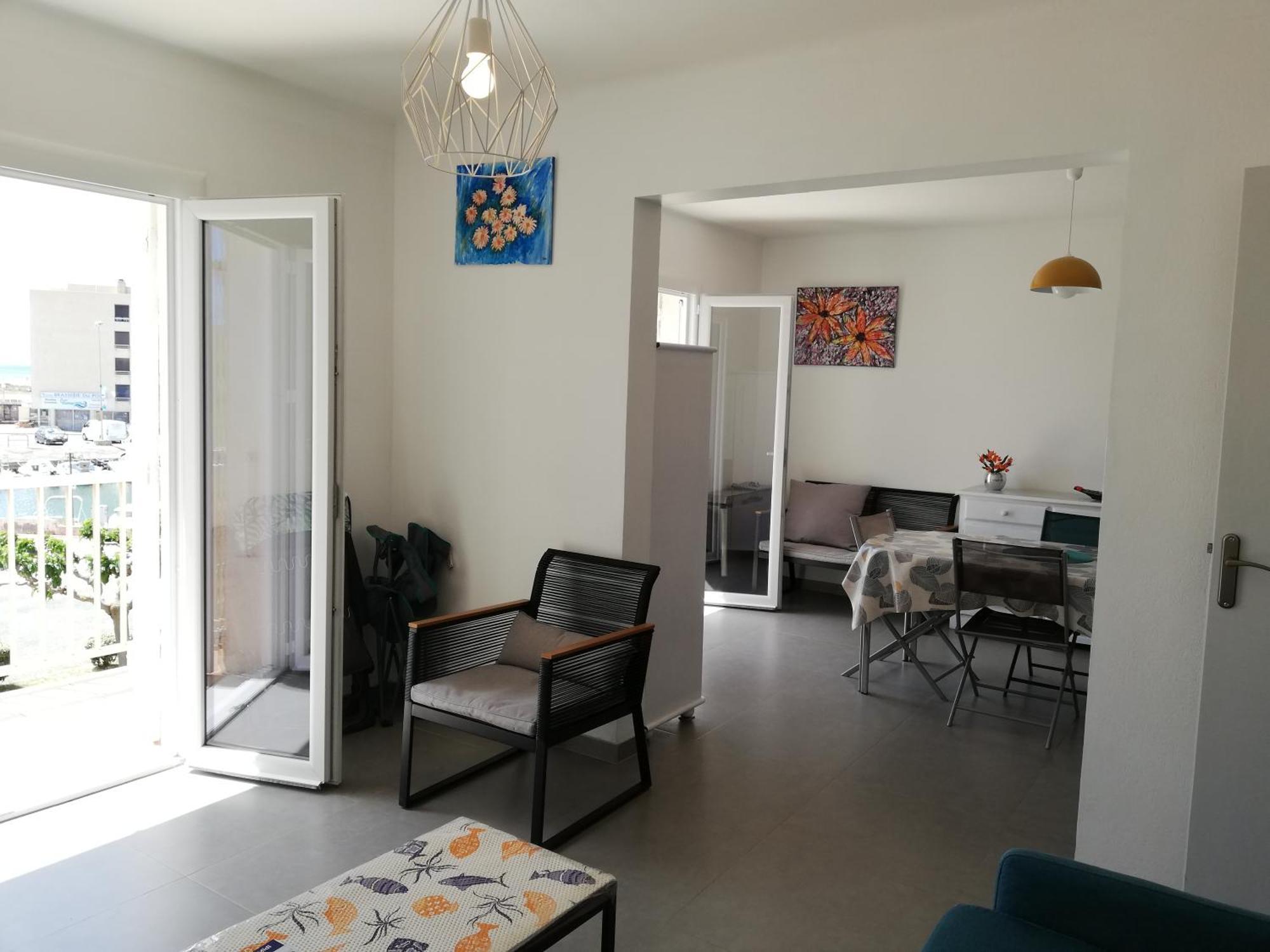 Superbe Appartement Avec Vue Sur Mer Et Port, Parking Prive Saint-Pierre-la-Mer  Kültér fotó